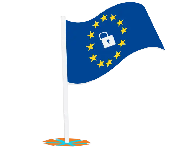 bandiera gdpr con logo connhex